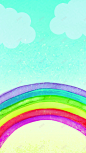 蓝天下的彩虹H5背景矢量图高清素材 手绘 设计图片 免费下载 页面网页 平面电商 创意素材