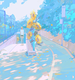 花谷谷瑶采集到蓝。