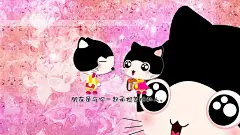 猫咪宝贝签名档卡通壁纸(一) 1366X768