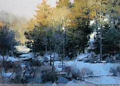 [转载]美国艺术家Mark.Boedges油画风景