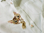 躲在衬衫里的喵星人。来自日本妈妈Hiroko Kubota为儿子的旧衣改造所创作的纯手工刺绣