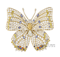 梵克雅宝VCA (Van Cleef & Arpels) 2014年Butterflies蝴蝶系列珠宝高级珠宝Boloria蝴蝶胸针