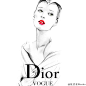 时尚插画 Dior D&G Eliesaab Prada-饭煮豪Ricoho_时尚,插画,水彩,铅笔,奢侈品,Dior,eliesaab,prada,D&G,Vogue,fashion,Ricoho,饭煮豪,Instagram,时尚插画_涂鸦王国插画