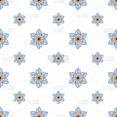 手绘多色重复图案透明背景，重复图案的纺织品，壁纸，包装，包装，和所有其他无缝印刷工作，图案添加到样品