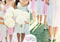 适合夏季或海边婚礼的伴娘礼服:漂亮的粉彩色 - 适合夏季或海边婚礼的伴娘礼服:漂亮的粉彩色婚纱照欣赏