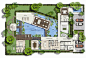 World's Nicest Resort Floor Plans | Saisawan - Beach Villas Type 2 Ground Floor Plan: