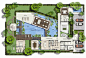 World's Nicest Resort Floor Plans | Saisawan - Beach Villas Type 2 Ground Floor Plan: 