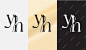 Initial letter yh logo design creative modern symbol icon monogram