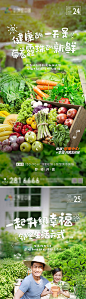 智慧绿色菜市场系列海报-源文件