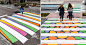 Artist Christo Guelov Creates Dozens of Colorfully Alternative Pedestrian Crossings in Madrid : Seeing opportunity just under his feet, artist Christo Guelov wondered how a mundane street crossing could be turned into a thing of beauty. Like the design of