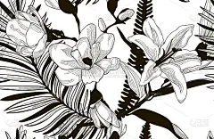 矢量无缝模式与绘制的花