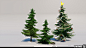 Fortnite Trees, Martin Holmberg : Here's a collection of trees and plants that I made for Fortnite for the new map. Art lead was Rick Kohler and Pete Ellis was AD