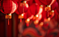 新年喜庆灯笼背景素材图片