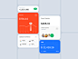 Dashboard UI components for the online banking platform by Outcrowd on Dribbble