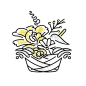 插花图（篮子）