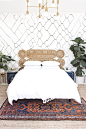 DIY headboard // Guest Room // Sarah Sherman Samuel