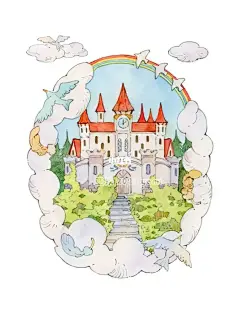 手绘童话世界小插画，清新又可爱✨