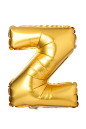 Letter Z from English alphabet of balloons