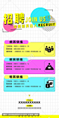 孟菲斯小清新招聘展架