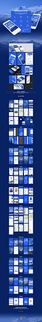 户外拓展旅行类APP UI KITS套装 [For Sketch] |  