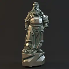 97关公3D打印圆雕图大全STL格式