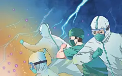 共同抗疫原创插画海报肺炎 抗疫 医生 逆行者 共同抗疫 病毒 消灭 消灭病毒 灭菌 新冠 新冠肺炎 新冠病毒 战斗 抗击疫情 全球 全球合作 医护人员 白衣天使 卡通 其他 人物 扁平 手绘 小清新 海报 医生节 医师节 中国医师节
