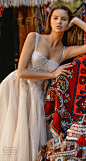 liz martinez 2019 cappadocia bridal thin strap semi sweetheart neckline heavily embellished bodice romantic a  line wedding dress (10) zv