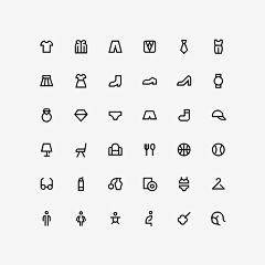 Summer看看世界采集到ICON_线性图标
