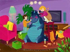 驻波兰的插图画家和平面设计师 Gosia Detner，她的手绘人物插画作品总是那么的多彩缤纷，温馨又充满乐趣。 ​​​​