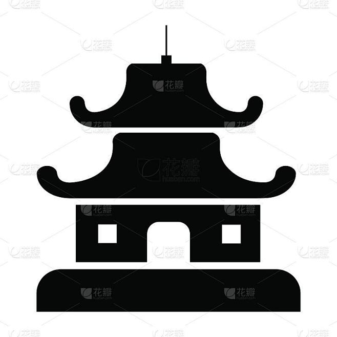 建筑，中国文化，宝塔，庙宇，传统建筑图标
