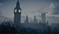 Westminster palace in Assassin's Creed Syndicate, Jean-francois Duval : On that project i had to make from scratch the entire Westminster palace. 
The challenge was to recreate all the details, from the rooftops to the interior rooms with limited referenc