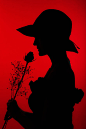 woman with rose - Google 搜索