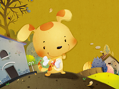 28个可爱的儿童绘本封面设计创意悠悠花园