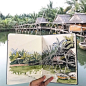 "Mi piace": 4,574, commenti: 42 - Alena Kudriashova, sketcher (@mysquiggles) su Instagram: "Quoc Linh eco Village. What a wonderful quiet place! We had our cooking class there. I’m guilty of…"