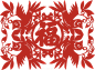 春节福字剪纸PNG