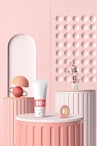 咔神-浅色亮面洗面奶-极简风2