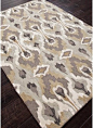 Jaipur Brio Chapan Transitional Tribal Pattern Polyester Tufted Rug - modern - rugs - Hayneedle