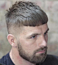 Caesar Haircut with fade