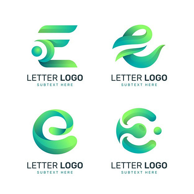 字母E，logo标志矢量图素材