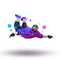 Boy experiencing Meta world 3D Illustration