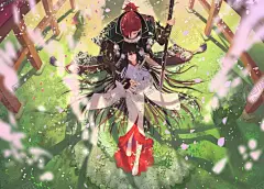 彩色动漫人物插画背景 【酷图网】彩色,动漫,人物,插画,背景