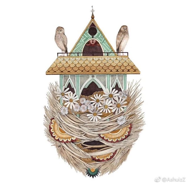 水彩插画分享（作者：ins | polanshek）
#Ashui分享##插画本分享##手绘##水彩# ​​​​