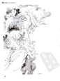 线稿，古风