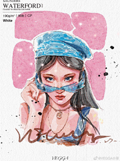 VEGGA小笨采集到VEGGA小笨的iPad水彩人物插画