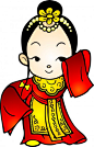 中式婚礼卡通图片