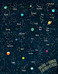 Summer Constellation Map by Joy Laforme