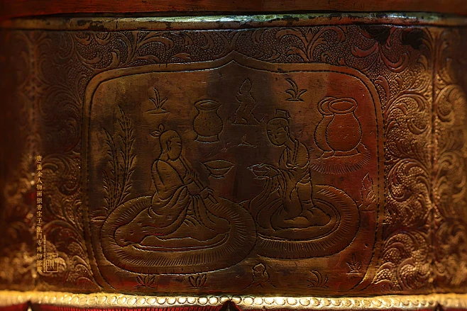 唐 鎏金人物画银香宝子 法门寺博物馆藏 香宝子是盛放香料的器具，法门寺地宫中出土有2件鎏金人物故事画银香宝子，形制相同，腹壁各錾刻4幅不同的 ...