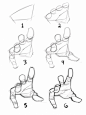 手部教程、手部参考、手部结构
下方关注原画人，推荐更多精选素材，绘画更有灵感