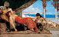 Jean-Joseph Benjamin-Constant (1845-1902), The Favorite of the Emir, 1879, oil on canvas, 142.2 x 221 cm. National Gallery of Art. ​​​​