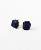 dark blue speckled geo earrings by AMM Jewelry@北坤人素材